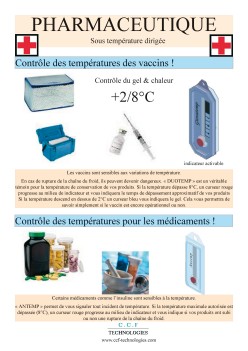 Controle des temperature dans le domaine pharmaceutique
